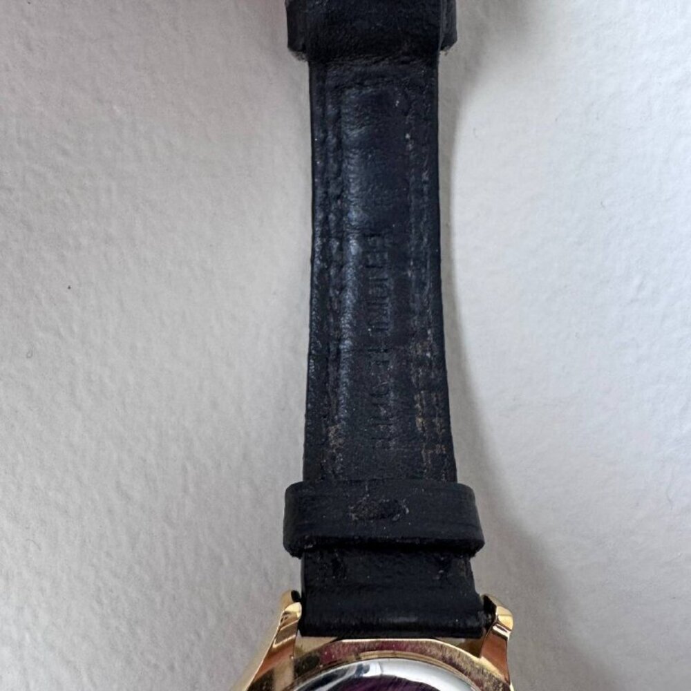 MOVADO Authentic Vintage Women’s Classic Museum Watch in Black/Gold & BRAND NEW - Picture 3 of 9